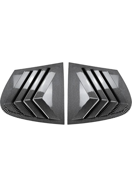 Araba Arka Üçgen Pencere Panjurları Panjurlar Perdeler Kapak Trimi Bmw 1 Serisi E87 2005-2011 Karbon Fiber Desen (Yurt Dışından)