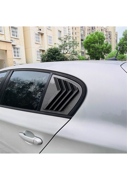 Araba Arka Üçgen Pencere Panjurları Panjurlar Perdeler Kapak Trimi Bmw 1 Serisi E87 2005-2011 Karbon Fiber Desen (Yurt Dışından) fırsatları