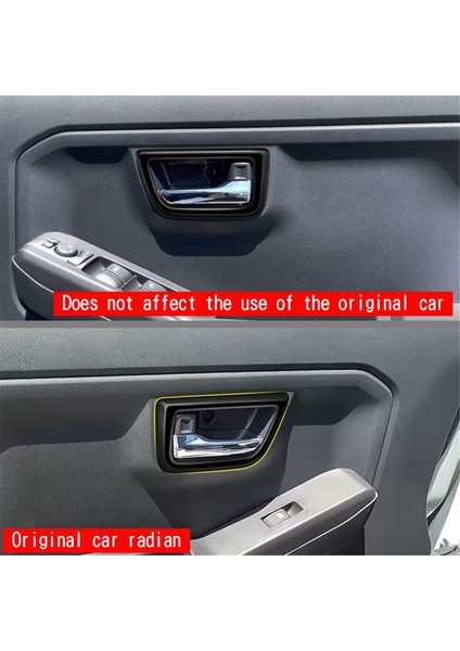 Araba Iç Kapı Kolu Kapı Kolu Döşeme Çerçevesi Daihatsu Taft 2024 Araba Iç Aksesuarları Parlak Siyah (Yurt Dışından) fiyatları