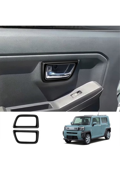 Araba Iç Kapı Kolu Kapı Kolu Döşeme Çerçevesi Daihatsu Taft 2024 Araba Iç Aksesuarları Parlak Siyah (Yurt Dışından) indirimleri