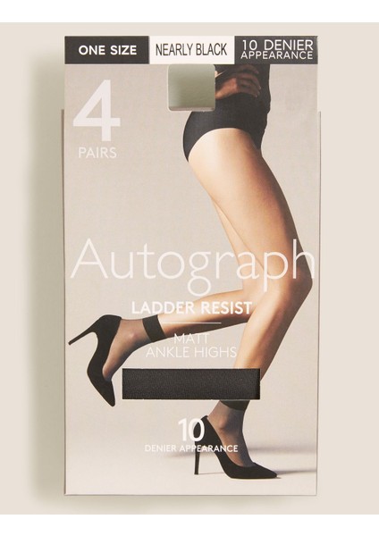 4'lü 10 Denye Pantolon Çorabı Seti