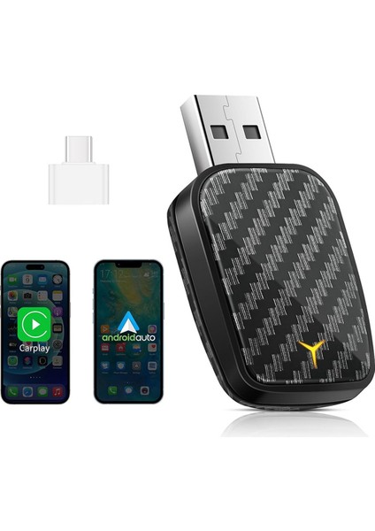 Araba Kablosuz Carplay&android Auto Kutusu 2'si 1 Arada Kabloludan Kablosuza Dongle Tak ve Çalıştır Carplay Android Auto Adaptörü Mini Aı Kutusu (Yurt Dışından) fiyatları