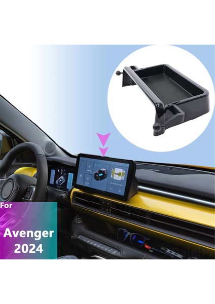Jeep Avenger 2024 Araba Orta Konsolu Ekran Arkası Saklama Kutusu Gösterge Paneli Gizli Düzenleyici Tepsi Telefon Tutucu (Yurt Dışından) indirimleri