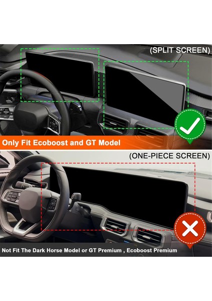 Ford Mustang Ecoboost Gt 2024 2025 Orta Konsol Gösterge Paneli Düzenleyici Gösterge Paneli Arkası Ekran Saklama Kutusu Aksesuarları (Yurt Dışından) indirimleri