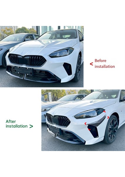 Araba Ön Tampon Yan Ayırıcı Spoiler Sis Lambası Yan Spoiler Trim Bmw 1 Serisi F70 2 Serisi F74 M Sport 2024+ A (Yurt Dışından) fırsatları