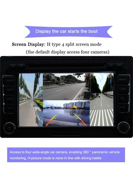 Mobil Dijital Video Ayırıcı 4 Kanal Mini Video Ayırıcı 720P Otobüsler Kamyonlar Tekneler Yatlar Araç Video Ayırıcı (Yurt Dışından) modelleri