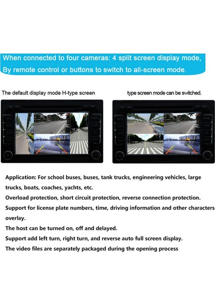 Mobil Dijital Video Ayırıcı 4 Kanal Mini Video Ayırıcı 720P Otobüsler Kamyonlar Tekneler Yatlar Araç Video Ayırıcı (Yurt Dışından) indirimleri