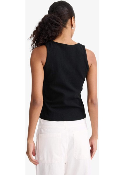 Slim Fit Dar Kesim Bisiklet Yaka Fitilli Kaşkorse Atlet F9075AX25HS indirimleri