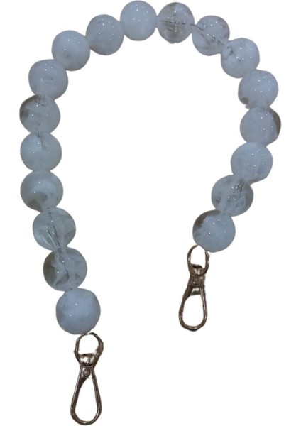 Çanta Askısı 40 cm Akrilik Yuvarlak Sedef