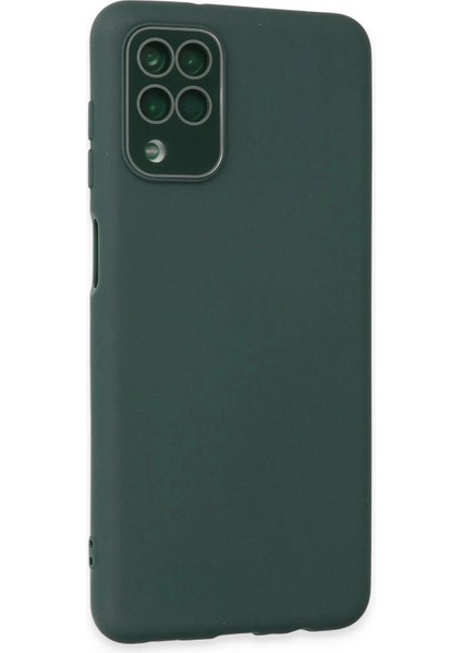 Samsung Galaxy A22 Kılıf Lansman Glass Kapak - Koyu Yeşil fiyatları