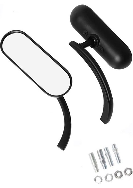 Evrensel Motosiklet M10 Dikiz Aynası Klasik Retro Harley Sportster Softail Electra Glide Touring A (Yurt Dışından)
