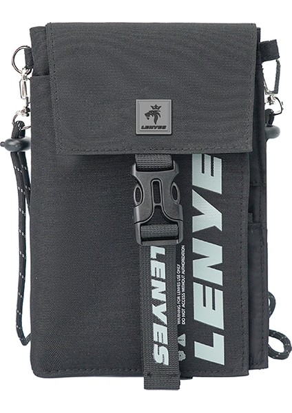 LB582 Roamer Seri Omuz Askılı Çanta Çok Amaçlı Su Geçirmez Polyester Kumaş Ayarlanabilir Gri