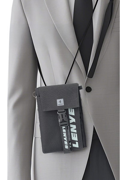 LB582 Roamer Seri Omuz Askılı Çanta Çok Amaçlı Su Geçirmez Polyester Kumaş Ayarlanabilir Gri fırsatları