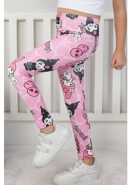 Kuromi Desenli Fitilli Tayt - 8001SB