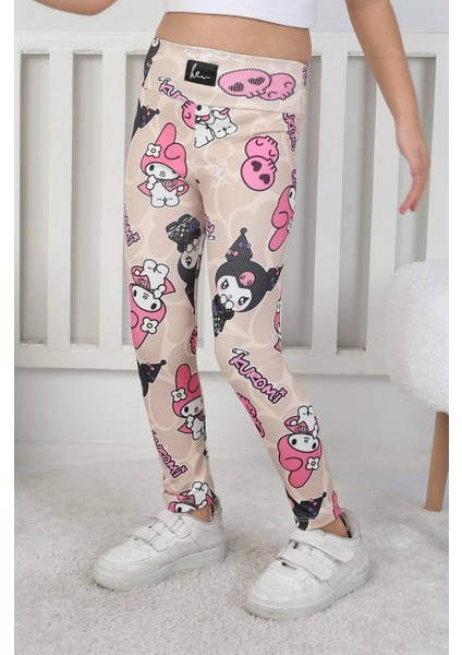 Kuromi Desenli Fitilli Tayt - 8001SB