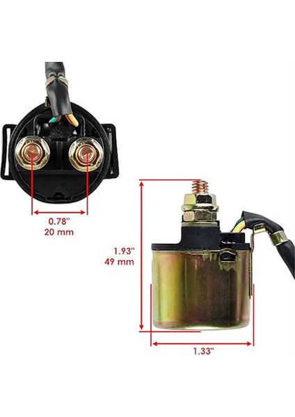 Honda TRX400EX Trx 400 Ex Fourtrax 1999-2004 Atv Için Motosiklet Marş Rölesi Solenoidi 21164-005 TRX350D 35850-HM3-000 (Yurt Dışından) indirimleri