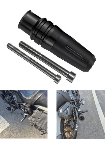Evrensel Motosiklet Çarpışma Pedleri Egzoz Kaydırıcıları Çarpışma Koruyucu Aksesuarları 8mm 10MM Cıvata Alüminyum (Yurt Dışından) fiyatları