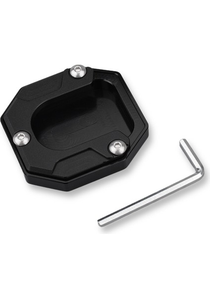 Motosiklet Kickstand Ayak Yan Standı Uzatma Pedi Destek Plakası Voge SR250GT SR250GT Siyah (Yurt Dışından)