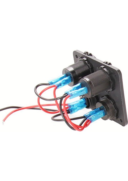 Evrensel Araba Yat 4'ü 1 Arada Panel Soket Duman Çakmağı + Çift USB Şarj Cihazı 12V-24V Anahtar Paneli Araba Deniz Rv Kamyon Için (Yurt Dışından) indirimleri