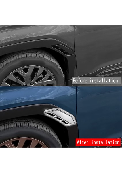 Araba Yan Kanat Hava Akış Giriş Kapağı Yan Çamurluk Trim Çerçevesi Subaru Forester 2025 Gümüş (Yurt Dışından) fırsatları