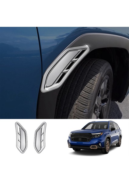 Araba Yan Kanat Hava Akış Giriş Kapağı Yan Çamurluk Trim Çerçevesi Subaru Forester 2025 Gümüş (Yurt Dışından) indirimleri