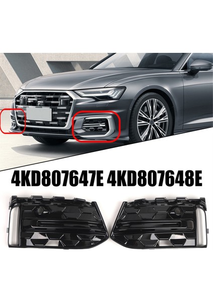 Ön Tampon Alt Izgara Sis Lambası Çerçeve Kapağı Audi A6L S-Lıne 2023-2025 Aksesuarları 4KD807647E 4KD807647E (Yurt Dışından) modelleri