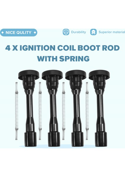 4 Adet Ateşleme Bobini Körüğü MN158977 Mitsubishi Pajero Io Pinin Outlander CU2W Cu4 Lancer Cj4 Cj5 Ck4 Ck5 Cs6 Galant (Yurt Dışından) fırsatları