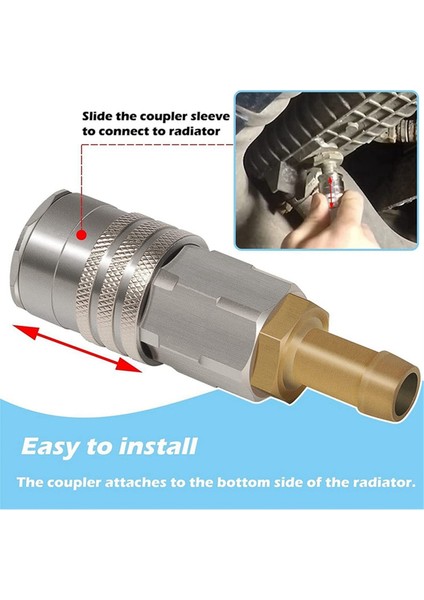 T 9996049 Volvo Kamyonlar D11, D13, D16 Motorları Için Volvo Radyatör Soğutma Suyu Tahliye Hortumu Için Hızlı Takılan Radyatör Adaptörü (Yurt Dışından) indirimleri