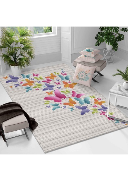 Kaymaz Taban Yıkanabilir Halı – Mutfak, Salon, Yatak Odası Için Modern Dijital Baskı Halı