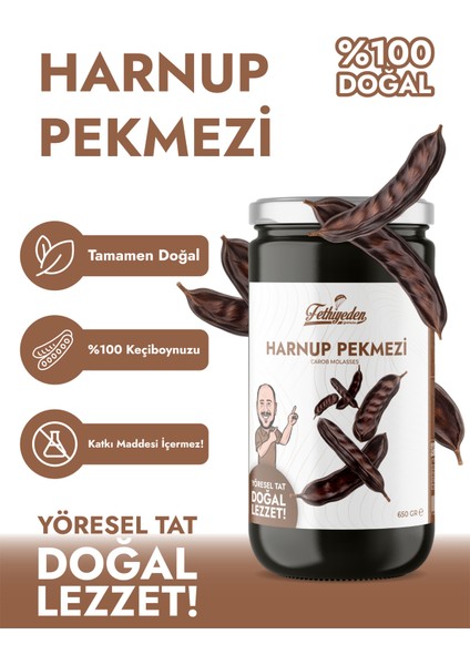 Doğal Katkısız ve Organik Keçiboynuzu Pekmezi 650GR