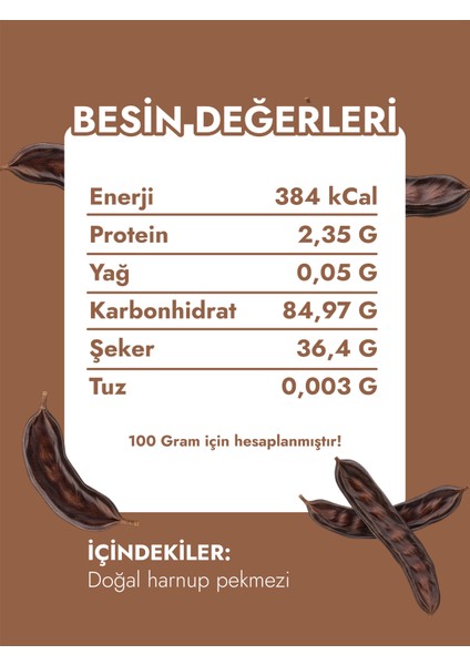 Doğal Katkısız ve Organik Keçiboynuzu Pekmezi 650GR fiyatları
