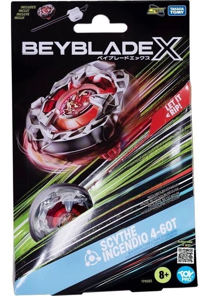 BEY05000 Beyblade 1li Set Scythe Incendio 4-60T