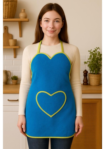 Amor Kalpli Havlu Mutfak Önlüğü – Ayarlanabilir Askılı