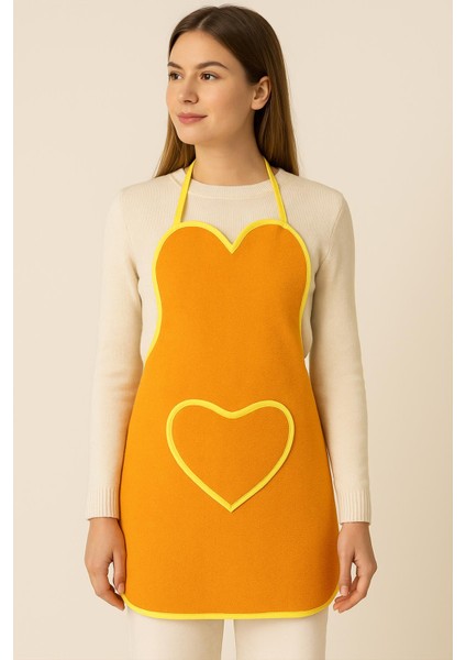 Amor Kalpli Havlu Mutfak Önlüğü – Ayarlanabilir Askılı