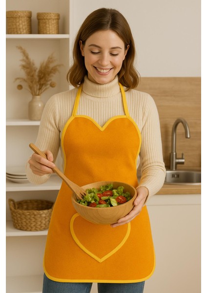 Amor Kalpli Havlu Mutfak Önlüğü – Ayarlanabilir Askılı fiyatları
