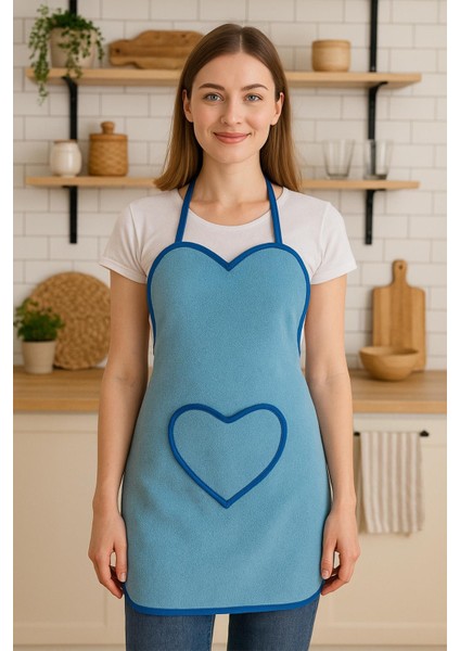 Amor Kalpli Havlu Mutfak Önlüğü – Ayarlanabilir Askılı