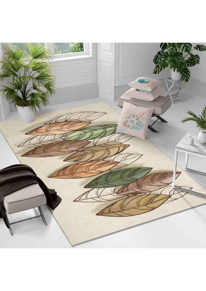 Kaymaz Taban Yıkanabilir Halı – Mutfak, Salon, Yatak Odası Için Modern Dijital Baskı Halı