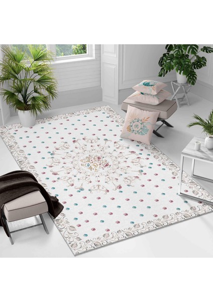 Kaymaz Taban Yıkanabilir Halı – Mutfak, Salon, Yatak Odası Için Modern Dijital Baskı Halı