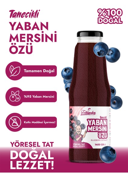 Tanecikli Yaban Mersini Özü 1400 gr