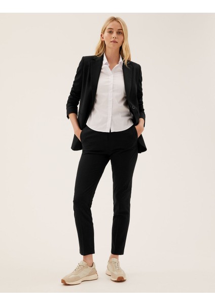 Slim Fit Yüksek Bel Pantolon