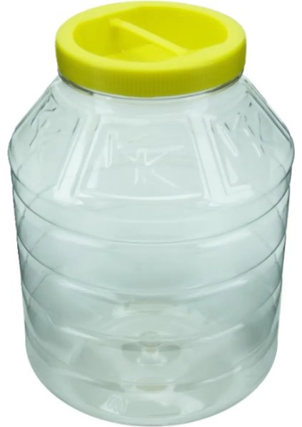 1 Adet 5000 cc Pet Kavanoz & Sarı Marmara Kapak (5 Lt) fiyatları