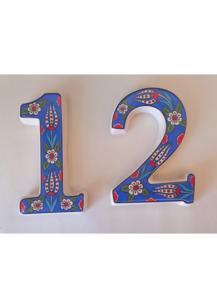 Seramik Lale Desenli Kapı Numarası,ev Numarası,otel Odası Numaraları modelleri