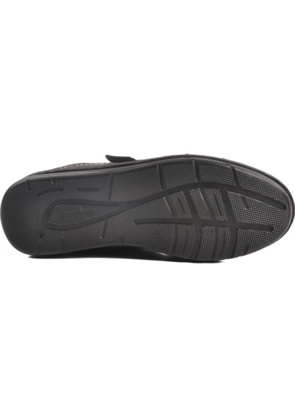 Siyah Hakiki Deri Erkek Cırtlı Casual Ayakkabı 2623 M indirimleri