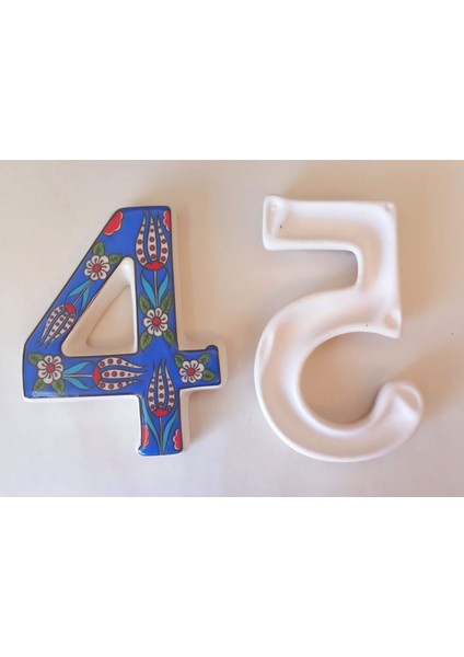 Seramik Lale Desenli Kapı Numarası,ev Numarası,otel Odası Numaraları