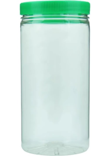 1 Adet 1500 cc Pet Kavanoz & Yeşil Marmara Kapak (1.5 Lt)
