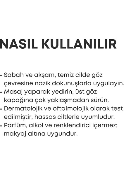 Göz Çevresi Bakım Serumu modelleri
