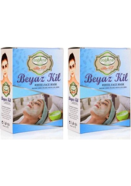 Beyaz Kil Maskesi 200 gr x2 Adet