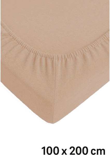 Tek Kişilik Düz Penye Pamuklu Lastikli Çarşaf 100X200 fırsatları