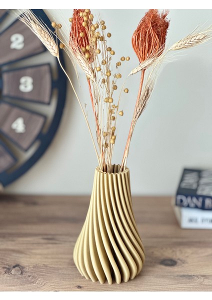 Salkım Vazo - Modern Pampas ve Çiçek Vazosu 17,5cm