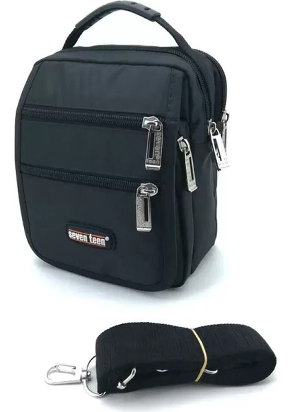 Erkek Lüks Siyah Renk Orta Boy Bol Bölmeli El Çantası fiyatları